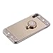 iPhone X Case Bling, Miniko(TM) Sparkly Slim TPU Mirror Makeup Bling Rhinestone Diamond Back Case Cover with Detachable 360 Degree Ring Holder Stand for Apple iPhone X Gold