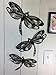 3 Dragonflies - Large Dragonfly Approx 12 x 8 inches - This is NOT Vinyl Decal or Peel Stick - 1/16 inch Thick matboard - Easily Tak-it-Up with Plasti-Tak provided Removable Paintable Wall Décor