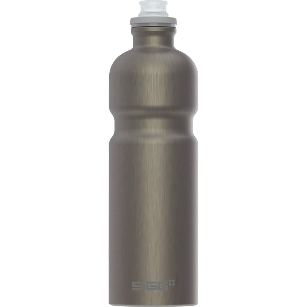 Sigg - Aluminium Bike Water Bottle - Move MyPlanet Smoked Pearl - Climate Neutral Certified - Lightweight - BPA Free - Smoked Pearl - 0.75 L