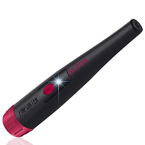 DR.Ã–TEK Improved Waterproof Metal Detector Pinpointer. Finds Buried Treasure Up to 10 Meters Underwater - Deepest on The Market. Top Accessory for Adults, Kids. Battery Included