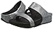 FitFlop Women's Lulu Shimmersuede Slide Sandal, Pewter, 8 M US