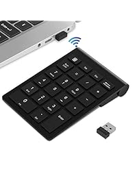 TedGem - Teclado numérico, 2,4 GHz, portátil, con receptor USB, teclado numérico de 22 teclas para ordenador portátil, teclado, entrada de datos para ordenador de sobremesa