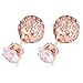 Vintage Rose Gold Plating Earring AAA Zirconic Stud Earrings
