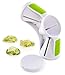 Maestoware Tri-Blade Spiral Slicer - Spiralizer Cutter Veggie Pasta Maker Cuts Zucchini & Other Vegetables into Spaghetti, Fettuccine & Julienne Ribbons - Easy to Use