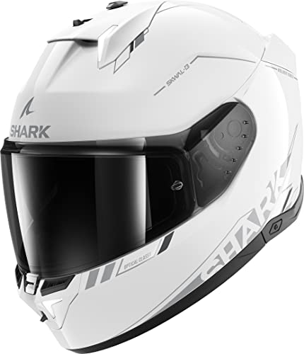 Shark Skwal I3 Blank SP Full Face Helmet WSA - White / Silver XXL