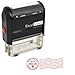 ExcelMark Self-Inking Christmas Rubber Stamp - Postmark - Red Ink - Medium