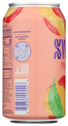 SWOON ZERO SUGAR PEACH TEA, 12 FZ