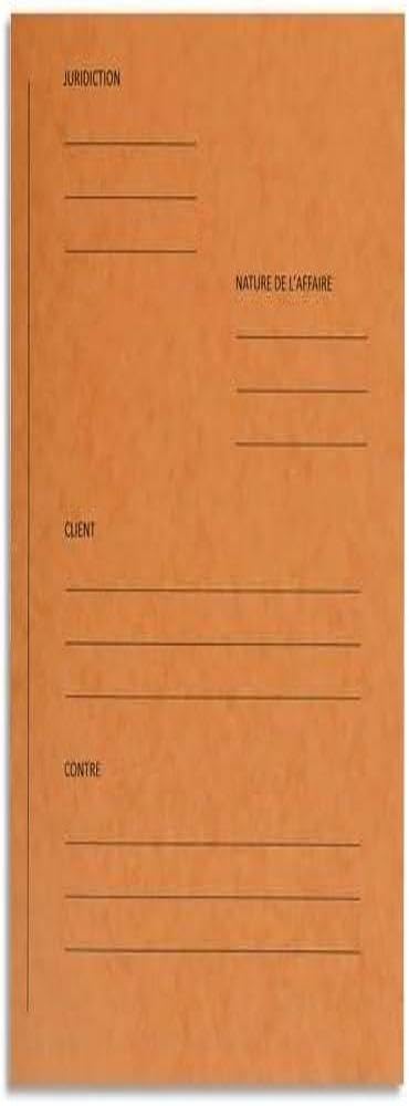 Exacompta - Ref 220106E - Nature Future Pre-Printed Square Cut Folders - 250 x 320mm in Size, Suitable for A4 Documents, 265gsm Glossy Card - Orange (Pack of 25) - French Text