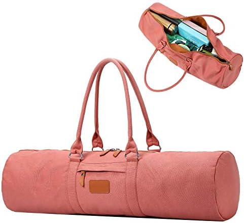 YanHao Yoga Mat Bags Canvas Yoga Mat Carrier with Zipper Pocket for Women and Men