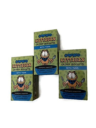 Tuna Garfield Kittibix Catnip Biscuits Catnip Treats For Cats 3 Pack Bundle