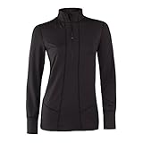 Terramar Women's Hottotties Cloud Nine Half Zip (Small, Black)