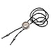 Lychee Sun Shield Leather Bolo Bola Tie Necktie Western Cowboy Rodeo Necklace