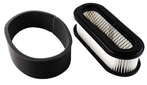 Podoy GX345 Air Filter Pre Filter Combo for John Deere LX279 F725 F710 Front Kawasaki 11013-2205 11013-2114 11013-2115 11029-2001 11029-2017 Lawn Mower