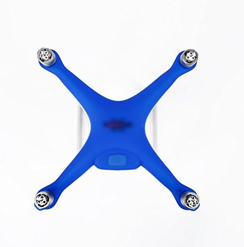Ugrace Silicone Dustproof Body Cover Soft Thick Shell Protector Tear Resisitant Case for DJI Phantom 4 Standard, Advance and Professional Blue