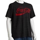 ENJOY COCA-COLA BLACK HEATHER COLOR LICENSED T-SHIRT