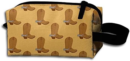 Zbag Cowboy Boots Portable Make-Up Zipper Pouch Beauty Cosmetic Bag Carry Case Brush Organizer Toiletry Hanging Storage Bag Sewing Kit Medicine Bag Ideal For Home,Office,Outdoor,Travel