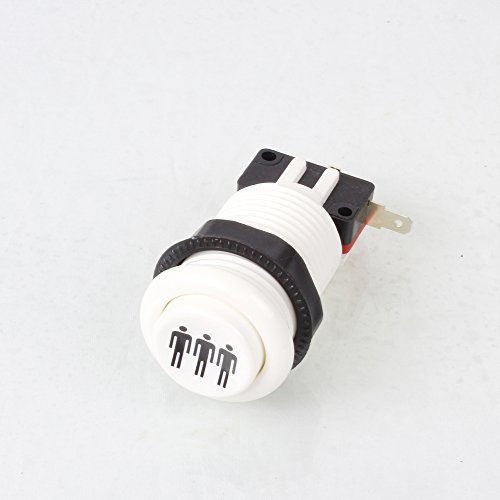 EG STARTS Happ Style 1 Player / 2 Player Start & Home Push Buttons With Micro Switch Compatible For Arcade Machine Games Mame Jamma Parts