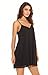 PrinStory Women's Summer Spaghetti Strap Chiffon Sleeveless Beach Slip Dress