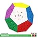 Unplugkid QiYi MoFangGe Stickerless Speed Cube Set - Certified QiYi WCA Quality Competition Speed Cube Bundle | Glow in the Dark Mirror Cube Megaminx Skewb Square 1 | 4 Display Stands, Strategy Guide
