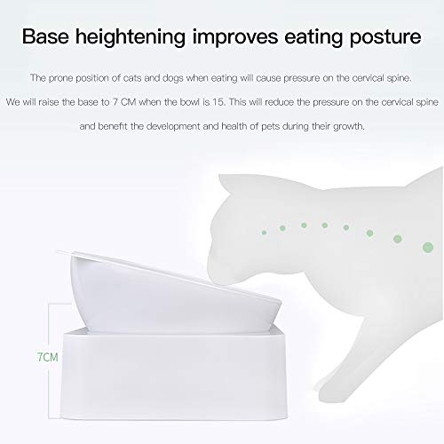 Marchul Gravity Water and Food Bowls Cat, Cat Dog Tilted Water and Food Bowl Set-S - Image 5