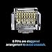CAT6 RJ-45 UTP Connectors, RJ-45 Crimp Ends 8P8C Network Modular Plugs with Flexible Latch, 100-Pack