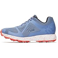 Icebug Running Shoes for Women - Studded Traction Sole for Ice and Snow: DTS4 BUGrip Womens Outdoor Training Trail Shoes, Rain/Coral, 8