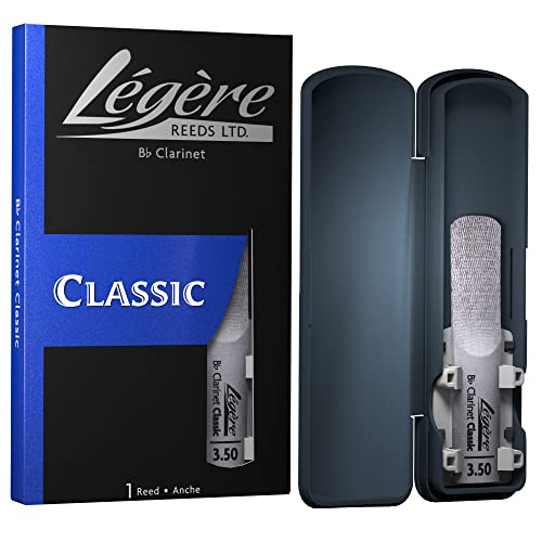Légère Reeds - Bb-Klarinettenblatt, Classic, Blattstärke 3.50 (BB3.50) - Hochwertiges synthetisches Holzblasrohr