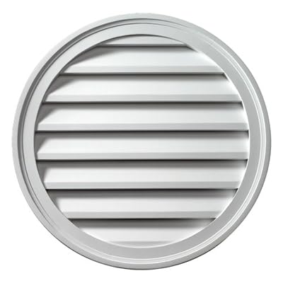 Fypon FRLV22 22"W x 22"H Round Functional Louver
