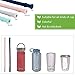 Supkiir Silicone Straw 4 Pack Drinking Reusable Straws Eco-friendly Portable Collapsible Straws with 4 Cases&4 Cleaning Brushes,30oz&20oz Tumblers Compatible for Travel,Office,Home ...