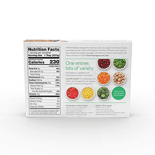 HMR Mushroom Risotto Entrée Prepackaged Lunch or Dinner to Support