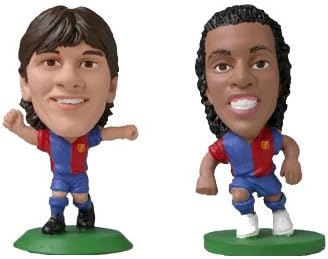 Amazon バルセロナ メッシ ロナウジーニョ フィギュアセット コリンシアン コレクション 人形 マイクロシリーズ14 サッカー フットサル レプリカユニフォーム 通販