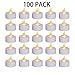 Nancia 100PACK Flameless LED Tea Lights Candles, Realistic and Bright Flickering Long Lasting 200Hours Battery-Powered, Ideal Party, Wedding, Birthday, Gifts Home Decoration Warm Yellow