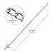 Metal Pet Car Safety Seat Belt Durable Stainless Steel Dog Chain Leash Silver Vehicle Seat Belt for Dogs Cats