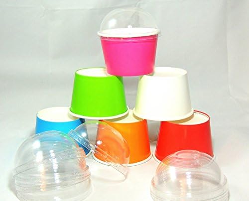 15 8oz *Colored Party Cups w/Lids