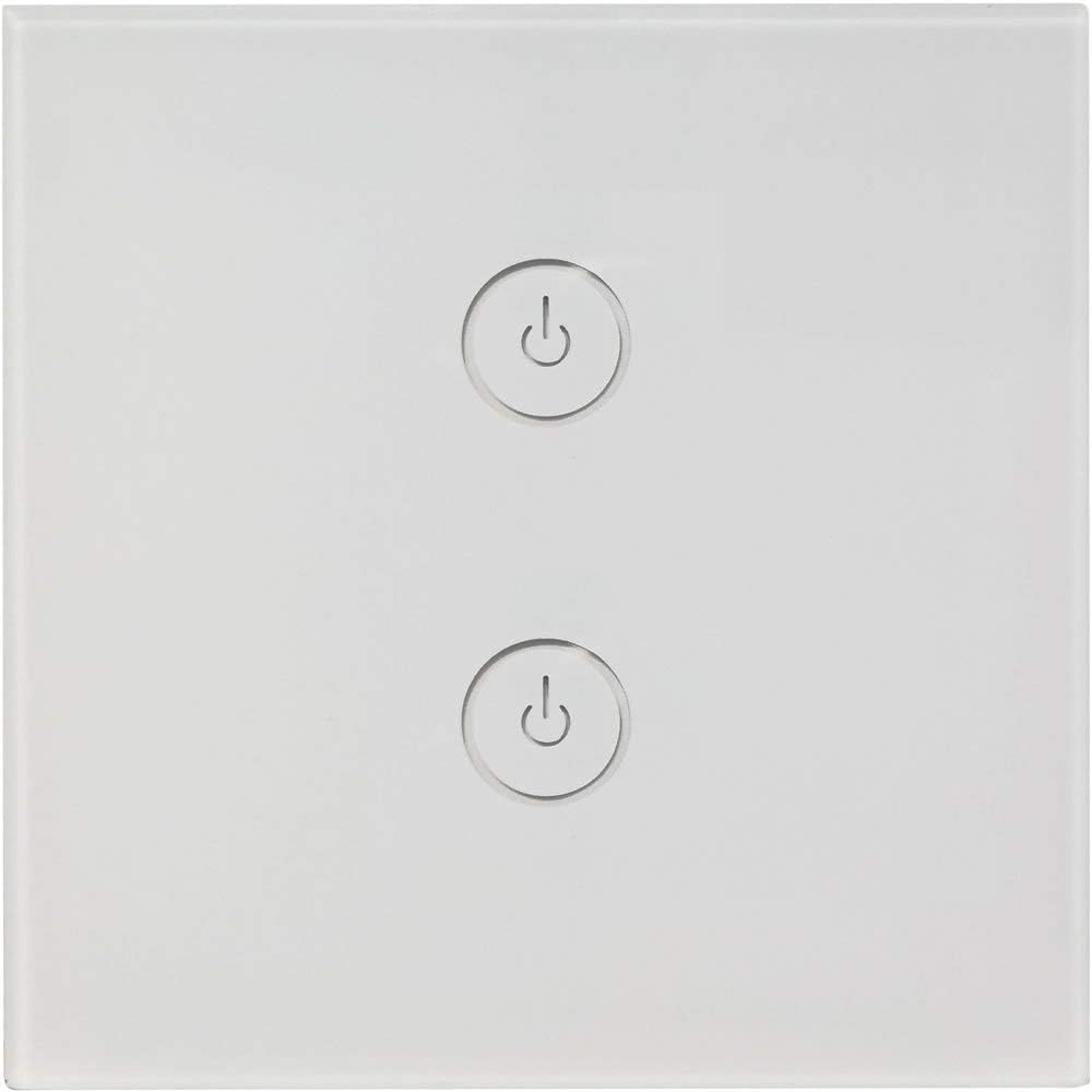 TCP Smart Wi-Fi Double Wall Switch, White - Image 3