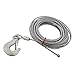 ABN Cargo Tow Trailer Tie Down Strap Cable with Hook and Winch Mount – 50ft x 3/16in ATV, UTV, Boat Tiedown