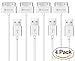 iPhone 4s Cable, Spater 30-Pin USB Sync and Charging Data Cable for iPhone 4/4S, iPhone 3G/3GS, iPad 1/2/3, and iPod (5 Feet/1.5 Meter) (4-Pack) (White)