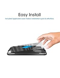 amFilm - Protector de pantalla de cristal templado para iPhone XS Max (paquete de 3 unidades)