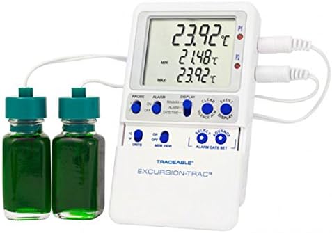 Traceable(R), Excursion-Trac(TM), Datalogging Thermometer, 2 bottle probes - 6431 - EACH