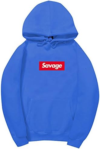 frose Men Women Hip Hop Sweatshirt Savage With Kangaroo Pocket Hoodies