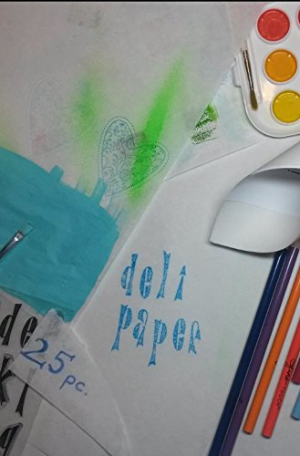 25 Sheets. 12x12 Inch Deli Paper, Art Journal, Mixed Media, Gelli Plate, Scrapbooking