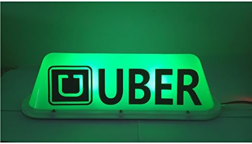 1PCS LED 12v Car Taxi Top Light Special Advertising Uber Lamp with 3M cigarette lighter plug line Strong Magnet Adsorption for Excellent Uber Driver