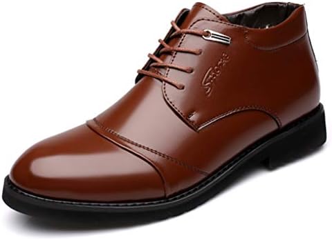 Starttwin Men's Oxford Boots Winter Antiskid Breathable Business Formal Dress Boots