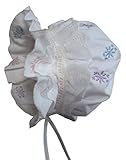N'Ice Caps Baby Girls Puffy Eyelet Bonnet With Elastic Back