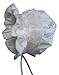 N'Ice Caps Baby Girls Puffy Eyelet Bonnet With Elastic Back