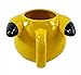 JUST FUNKY 16 OZ Pokemon OFFICIAL Pikachu Face Molded Yellow Ceramic Coffee Mug, Novelty GIFT for Pokemon fans