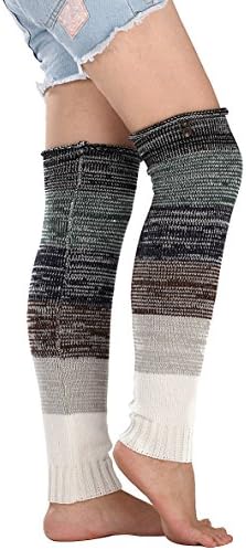 Anlaey Cable Knit Leg Warmers Knitted Crochet Boot Socks for Women