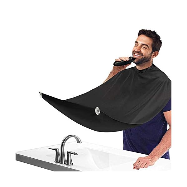 Beard-Apron-Beard-Trimming-Catcher-Cape-for-Men-Shaving-Hair-Clippings-Waterproof-Non-Stick-Hair-Catcher-Grooming-Cloth-with-2-Suction-Cups Beard Apron, Beard Trimming Catcher Cape for Men Shaving & Hair Clippings, Waterproof Non-Stick Hair Catcher Grooming…