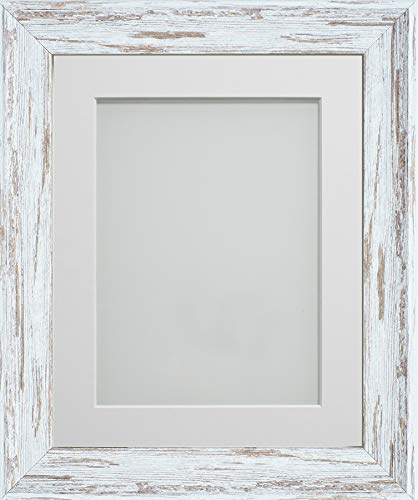 Frame Company Lynton Driftwood Photo Frame with White Mount, 20x16 for A3, fitted with perspex — image 1