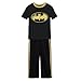 Boys' 2-Piece Batman Vintage PJ Set - Black 4  ~ Licensed 